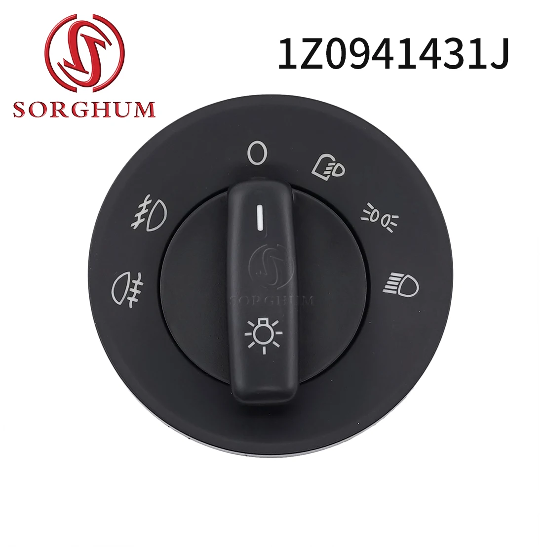 

SORGHUM 1Z0941431J For Skoda Octavia 1Z3 1Z5 Headlight Fog Lamp Control Switch Knob 1ZD941431A 1Z0941431E 1Z0941431N 1Z0941431