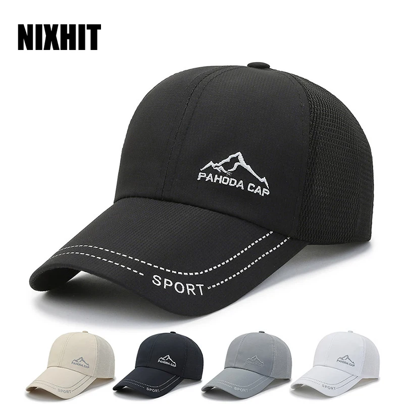 

NIXHIT Summer Mesh Breathable Thin Women Men's Baseball Cap Outdoor Sports Hiking Mountaineering Driving Fishing Truck Hat A250