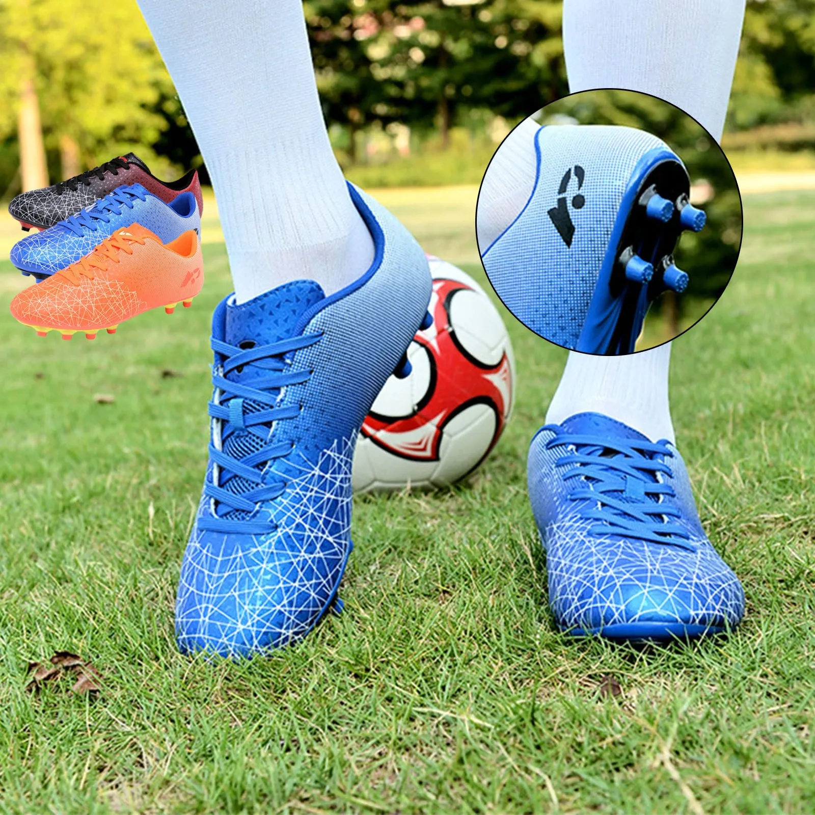 Voetbalschoenen voor kinderen Voetbalschoenen Antislip Professionele trainingsschoenen Voetbalschoenen voor kinderen Baby Outdoor Schoenplaten Sportschoenen