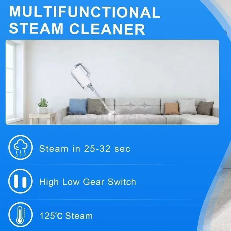 Home Multifunctional Electric Steam Mop High Temperature Floor Cleaner Handheld Steam Cleaner Efficient Sterilization Heating