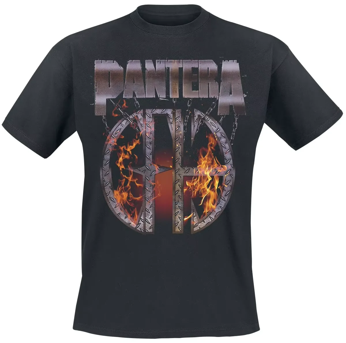 2026 New Rock Street Style Pantera Graphic Tee Unisex Metal Band Logo Casual Short Sleeve T-Shirt