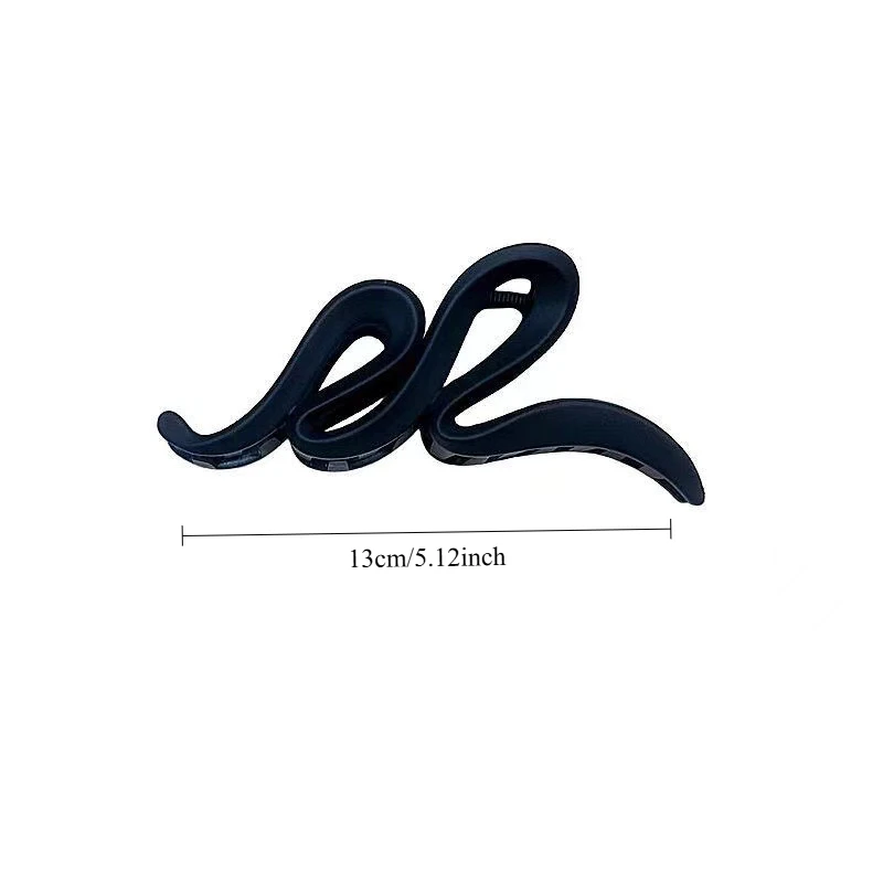 New Frosted Wavy Hair Clip, High-end Large Hair Clip for Women, Hairpin for Back of Head, Shark Clip, Hair Accessory. image 5
