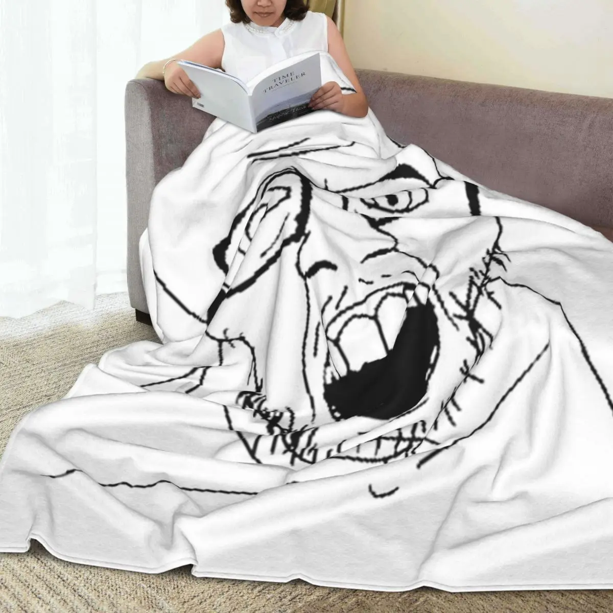 Angry Soyjak Blankets Flannel Super Soft Throw Blanket Sofa Throw Blanket For Home Bedroom Outdoor Throws Bedspread Quilt