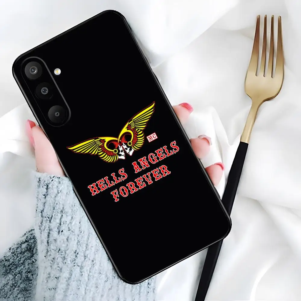 H-Hells A-Angel-ES Logo Handyhülle für Samsung S26 S25 Edge S24 S23 S22 S21 Ultra Plus Fe A55 56 15 4G 5G Galaxy Silikon-Cover