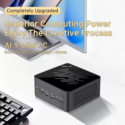 Topton OCuLink AMD Ryzen AI 9 HX 370 Gaming Mini PC R7 PRO 360 USB4 2x2.5G LAN 2xNVMe Mini Desktop Computer Windows 11 WiFi6E