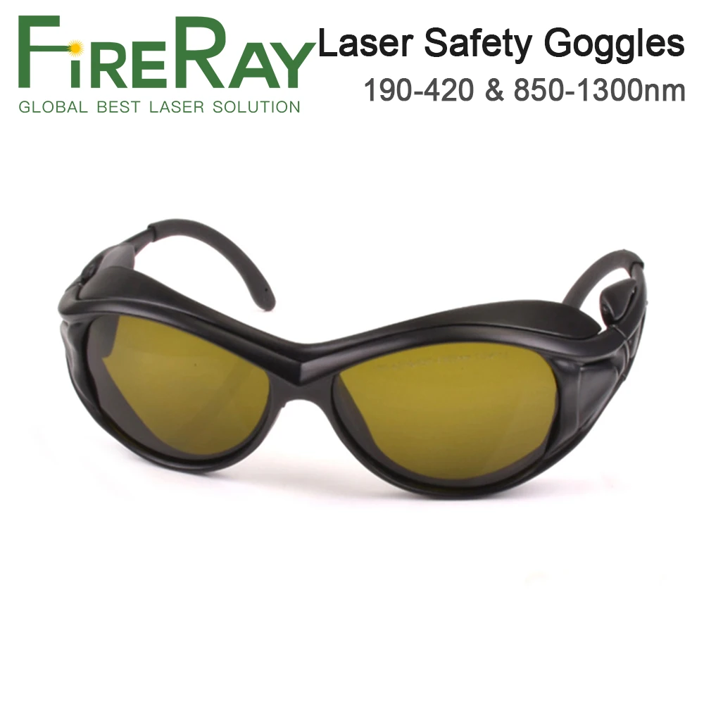 FireRay 1064nm Laser Safety Goggles 190-420nm 850-1300nm OD6+ Protective Goggles For YAG Fiber Laser