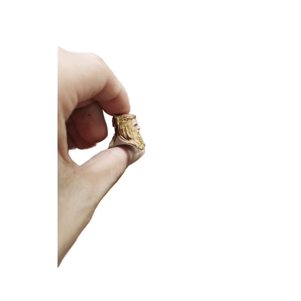 1/18 مقياس نحت الرأس كريس هيمسوورث ذكر الجندي نموذج بولي كلوريد الفينيل مناسبة ل 3.75 بوصة عمل الشكل الجسم دمية #2