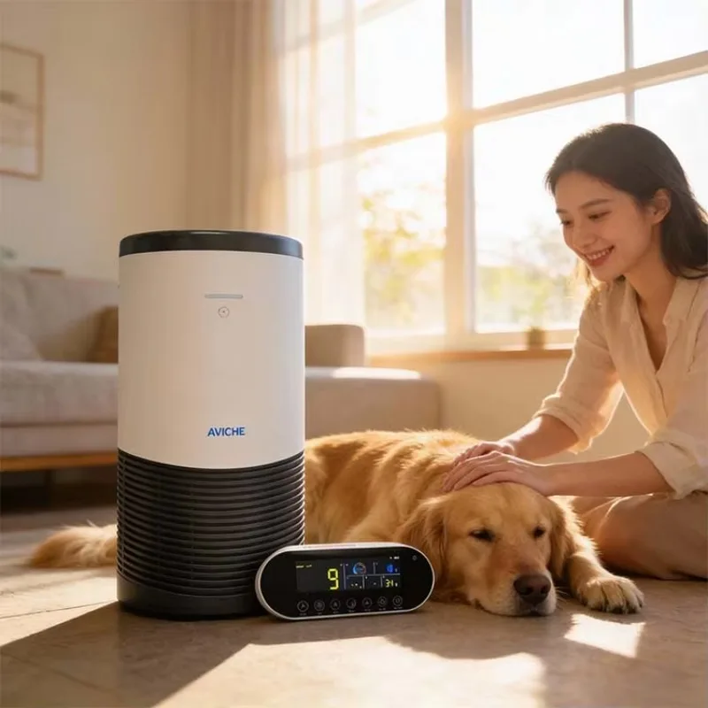 

【2026】For Y4A Electric Air Purifier With HEPA & Activated Carbon Filters Smart Control 100m2 Coverage For Smoke Pets Dander & Od