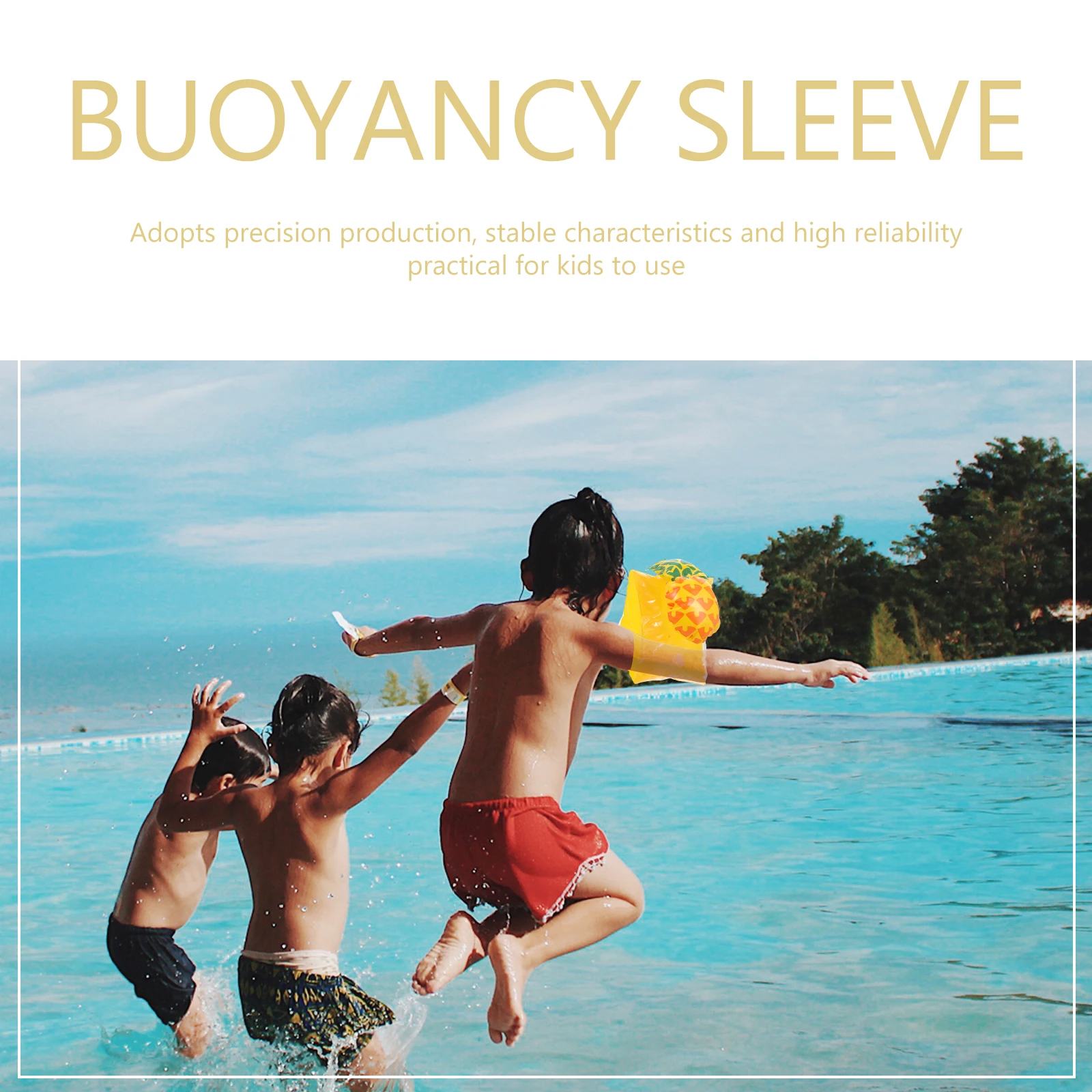 

2 Pairs Inflatable Arm Rings Pool for Swim Floaties Band Swimming Armband Water Wings Bands Pvc