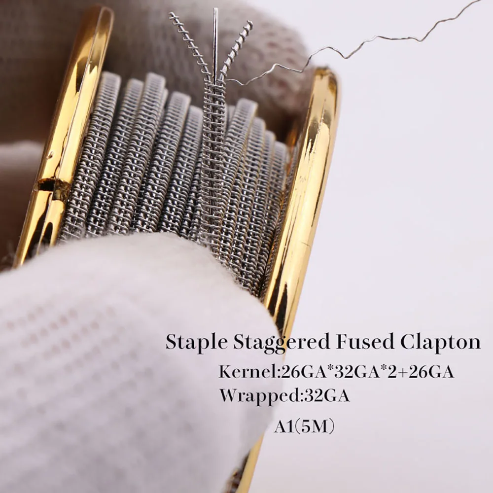 XFKM 5M/Roll a1 staple fused clapton Wire Seper juggernaut Clapton coil Alien taiji super Clapton Heating Resistance rda coil
