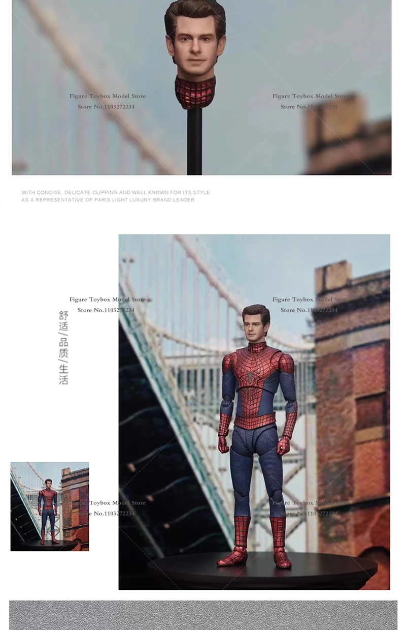 Prevendita Manipple Studio Scala 1/12 originale Andrew Garfield Design con dettagli perfetti Testa scolpita Accessorio per collo per corpo ML SHF da