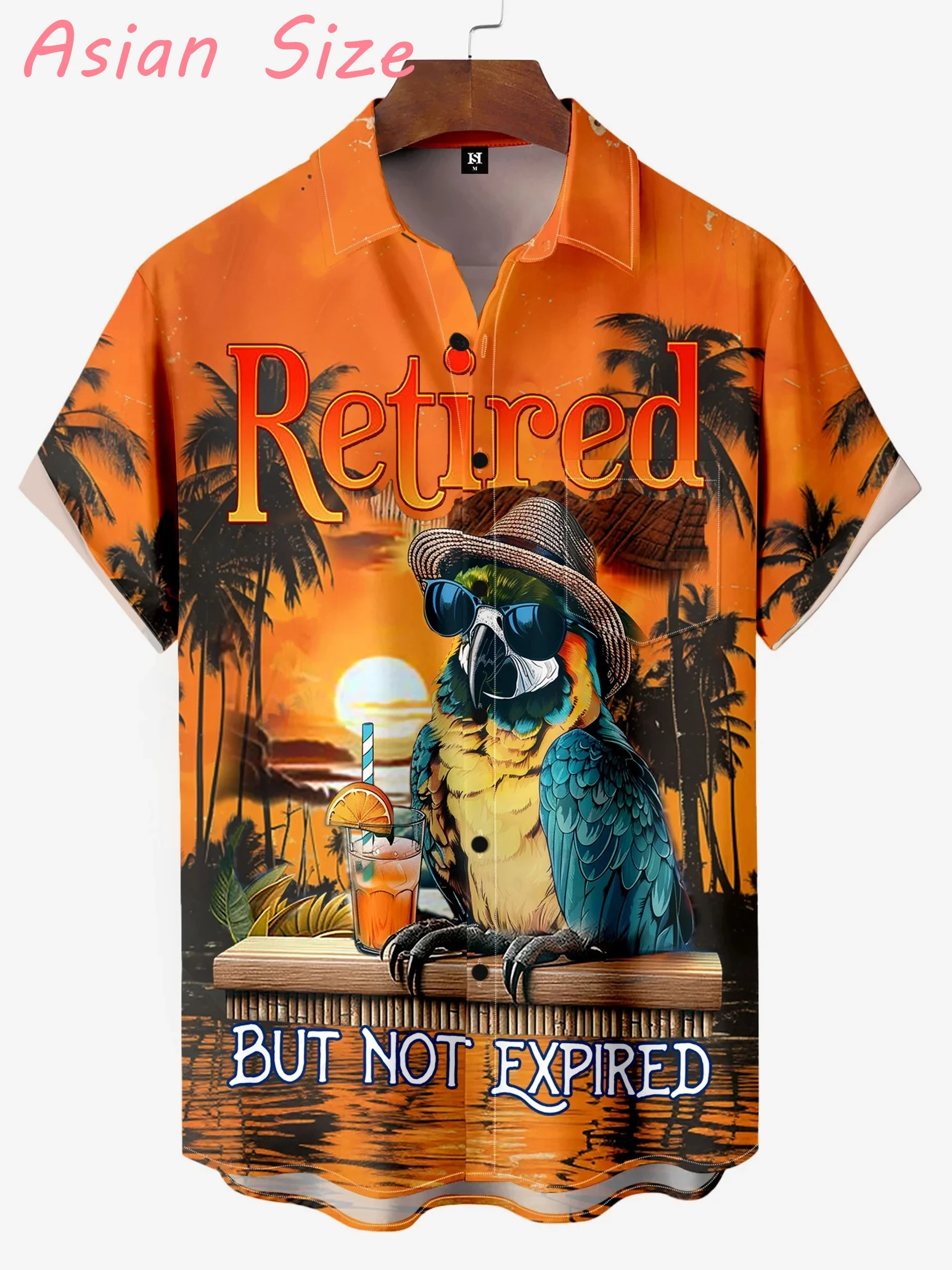 

Funny Parrot Graphic Hawaiian Shirts Men Women Kawaii Tropical Beach Shirt Button Down Blouses 2026 Vacation Aloha Shirt Camisa