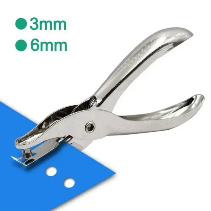 

1 Pc Metal 3/6mm Pore Diameter Punch Pliers Single Hole Puncher Hand Paper Scrapbooking Punches 1-8 Pages Paper Hole Puncher