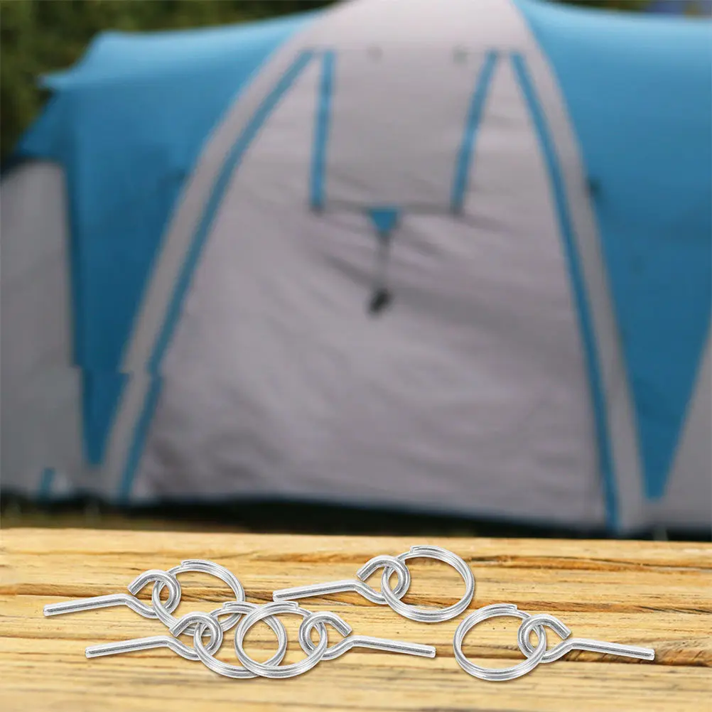 20Pcs Tent Ring Replacement Lightweight Strong Pins Compatible with Most Tents Camping Tent Outdoor Connect Pins