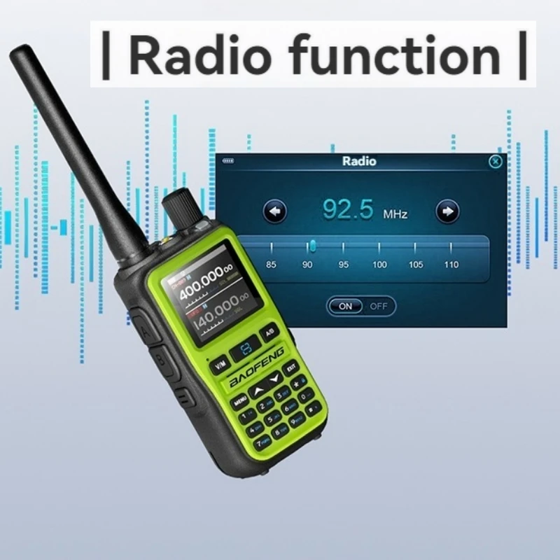 宝峰UV-5Rミニトランシーバー、Bluetoothプログラミング、周波数ホッピング、Type-Cジャック、複数色、デュアルPTT、キャンプ用ハムラジオ