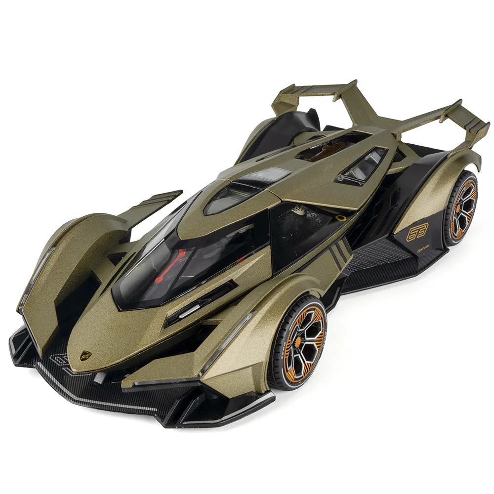 

Simulation 1 To 24 Blue V12 Alloy Sports Car Model Ornament Metal Toy Wholesale Gift