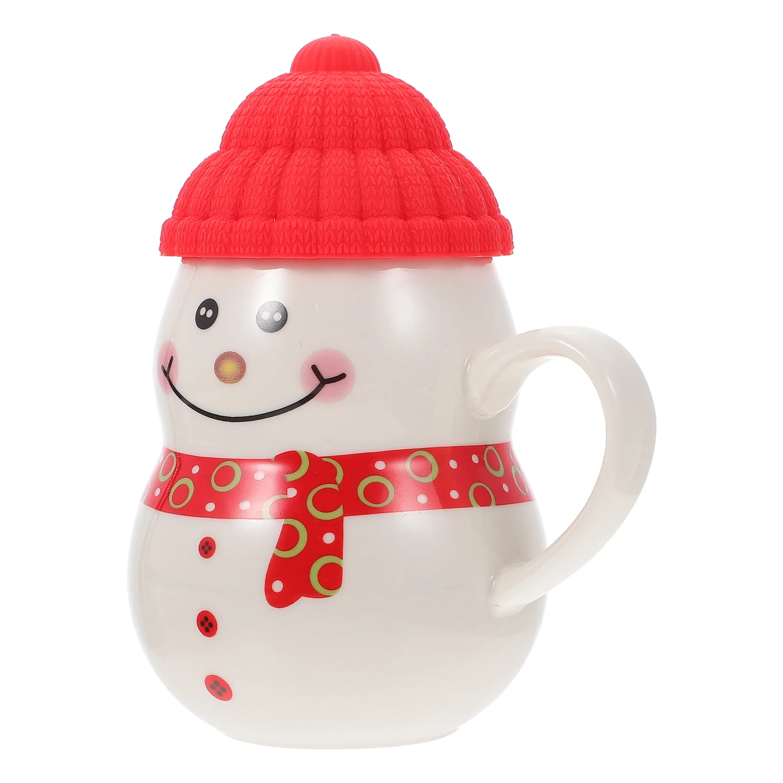 

Christmas Porcelain Cup Snowman Mug Espresso Cute Xmas Water Milk Juice Coffee with Lid