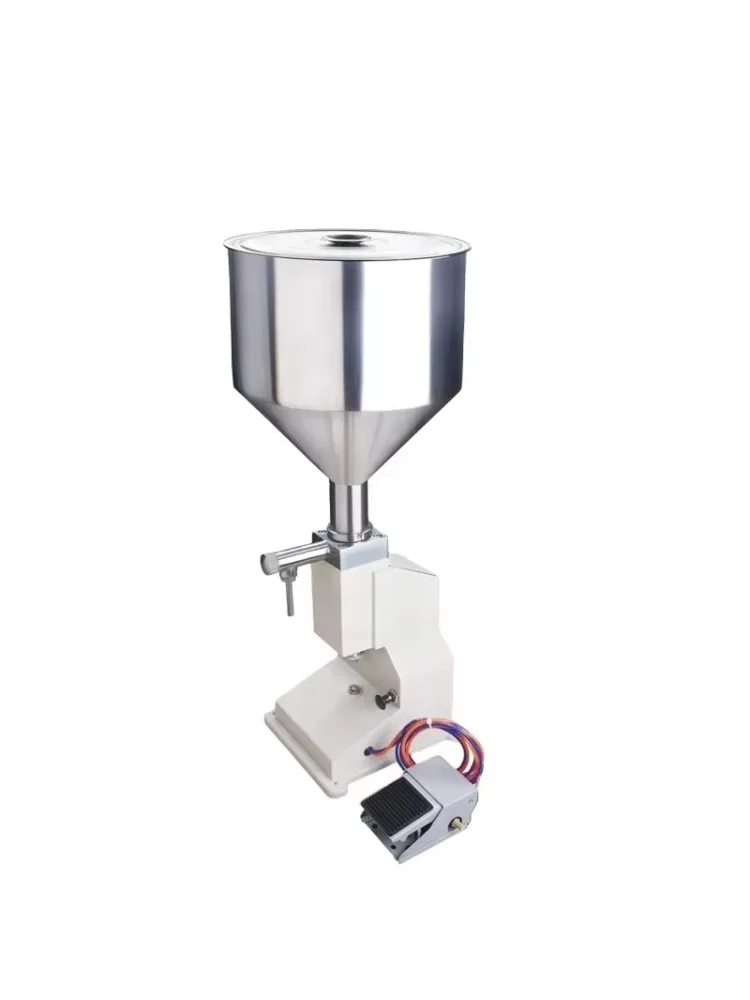 Pneumatic Small Filling Machine Foot Operated Dual Use For Cream Toothpaste Gel Lotion Shampoo Laboratory And Home Use