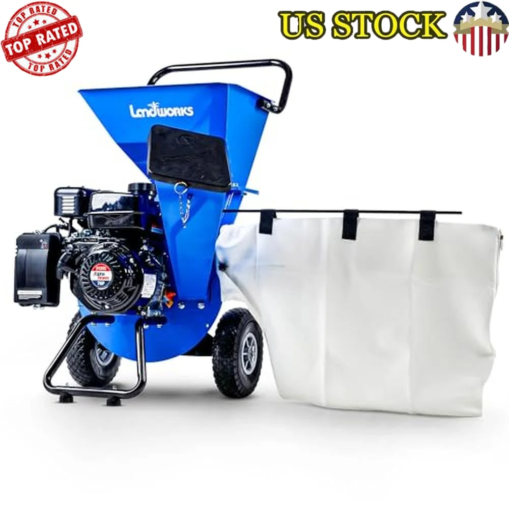 Wood Chipper Shredder Mulcher 7HP Heavy Duty 3-in-1 Multi-Function 3