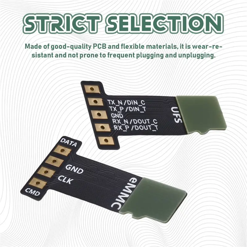 B92B-1 Set F64 Lite Box EMMC And UFS 2 In 1 Flex Cable Module With GND & CLK Pins For GSM Mobile Phone Repair Module