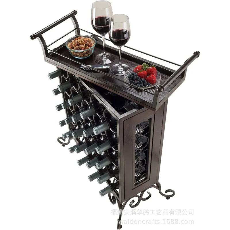 Household wine cabinet Wine rack Multi-layer creative wine rack Floor-to-ceiling rack Modern simplicity