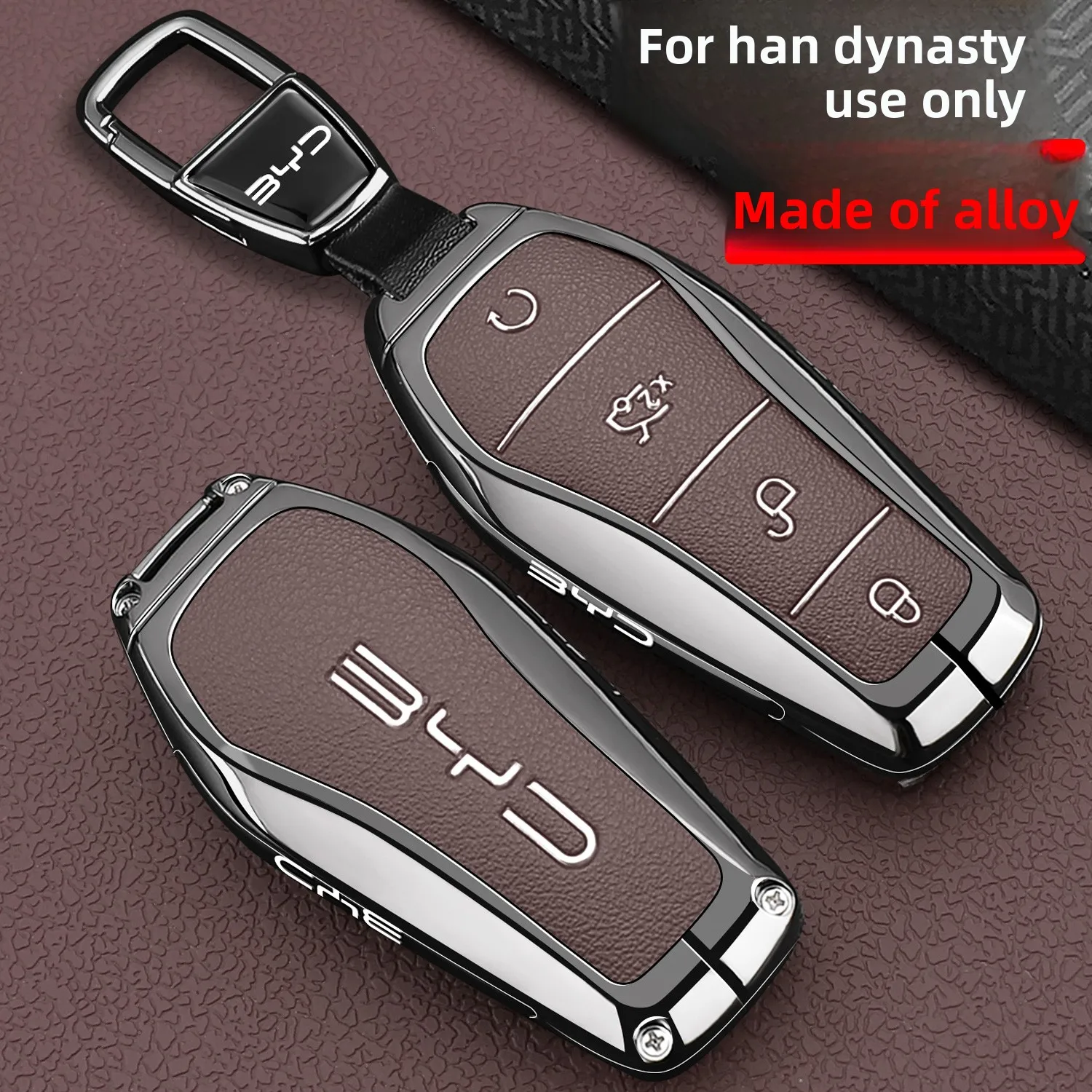 BYD Han EV keycase 2026 Han DMi car specific flash charging version remote control case with high-end metal buckle
