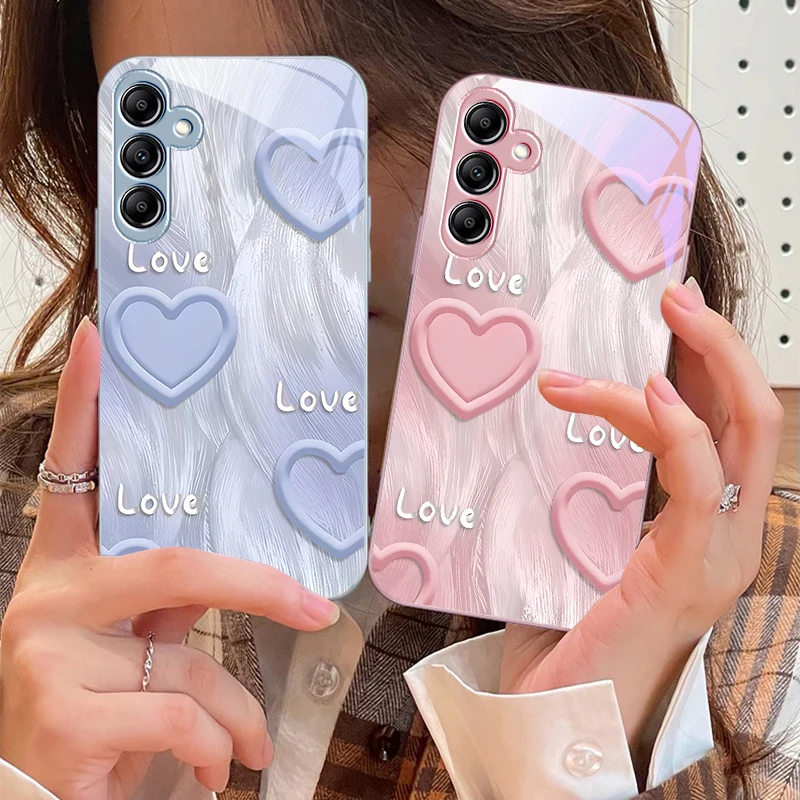 

Gradient green heart For Samsung A 73 72 71 A70 56 55 54 A53 52 A51 A50 42 A35 A34 33 32 31 26 25 24 23 22 30 glass phone case