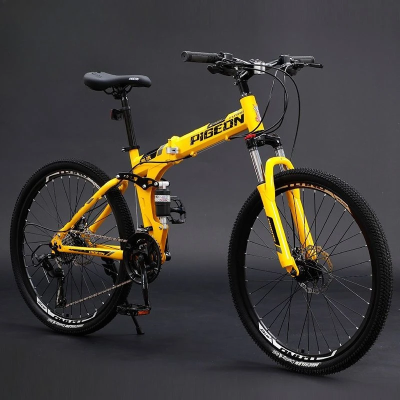 Bicicleta de Montaña plegable para hombre y adulto, absorción de impacto, velocidad Variable, todoterreno, estudiante para trabajar en carretera, bicicleta para adultos y mujeres