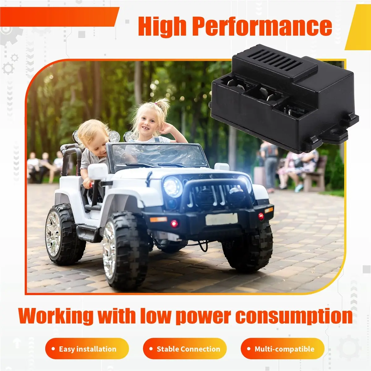 TCE J2D-7P-12V Children'S Electric Car Receiver 12V Controller Children'S Electric Car Children Electric Vehicle Parts