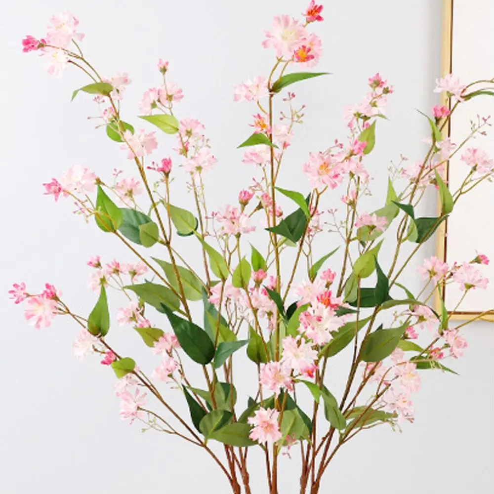 100cm Artificial Hieracium Flower Elegant Beautiful Simulation Snow Willow Branches Real Touch Handmade Fake Flower