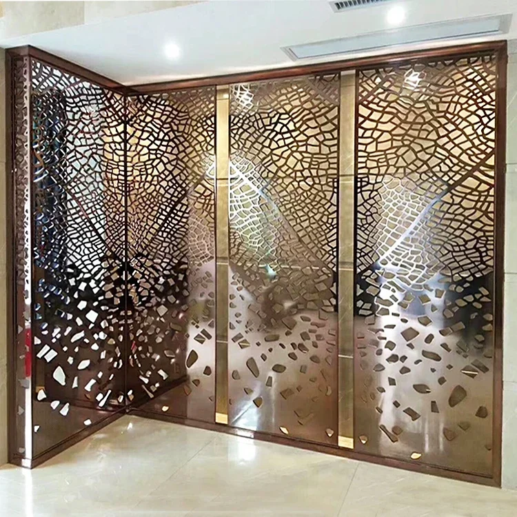 Laser Cutting Aluminum Plate Design Aluminum Decorative Indoor Metal Screen