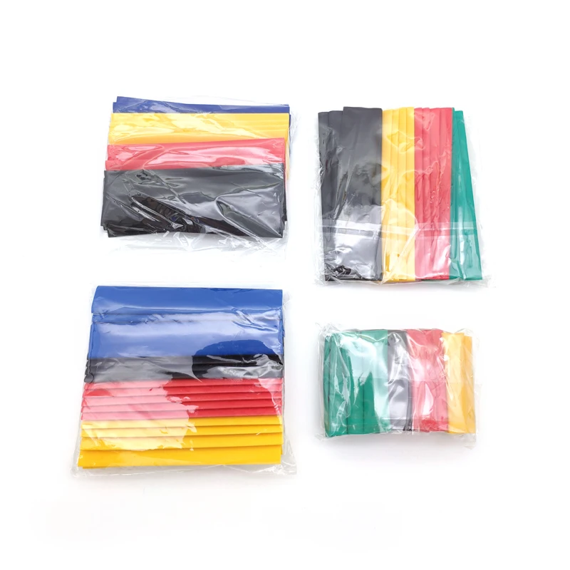 328Pcs Sleeving Wrap Wire Car Electrical Cable Kits Heat Shrink Tube Tubing Polyolefin 8 Sizes Mixed Color