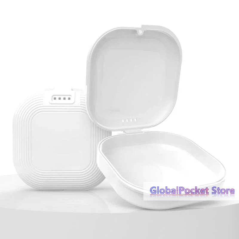 [TG823]Denture Tray Box Dental Braces Retainer Case Vent Holes Dental Denture Box ​False Teeth Protective Case