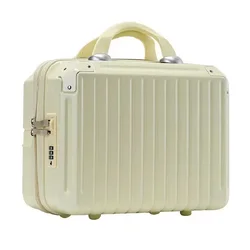 Valise Légère et Portable de Grande Capacité pour Femme, Sac de Rangement de Cosmétiques à Fermeture Éclair, Mini Valise d'Embarquement, 16 Pouces