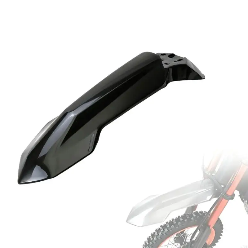 M76E Motorrad-Frontkotflügel-Reparaturteil, schwarze Kunststoff-Radabdeckung mit Montageplatte für Fahrten auf nasser Straße und – Detail 7