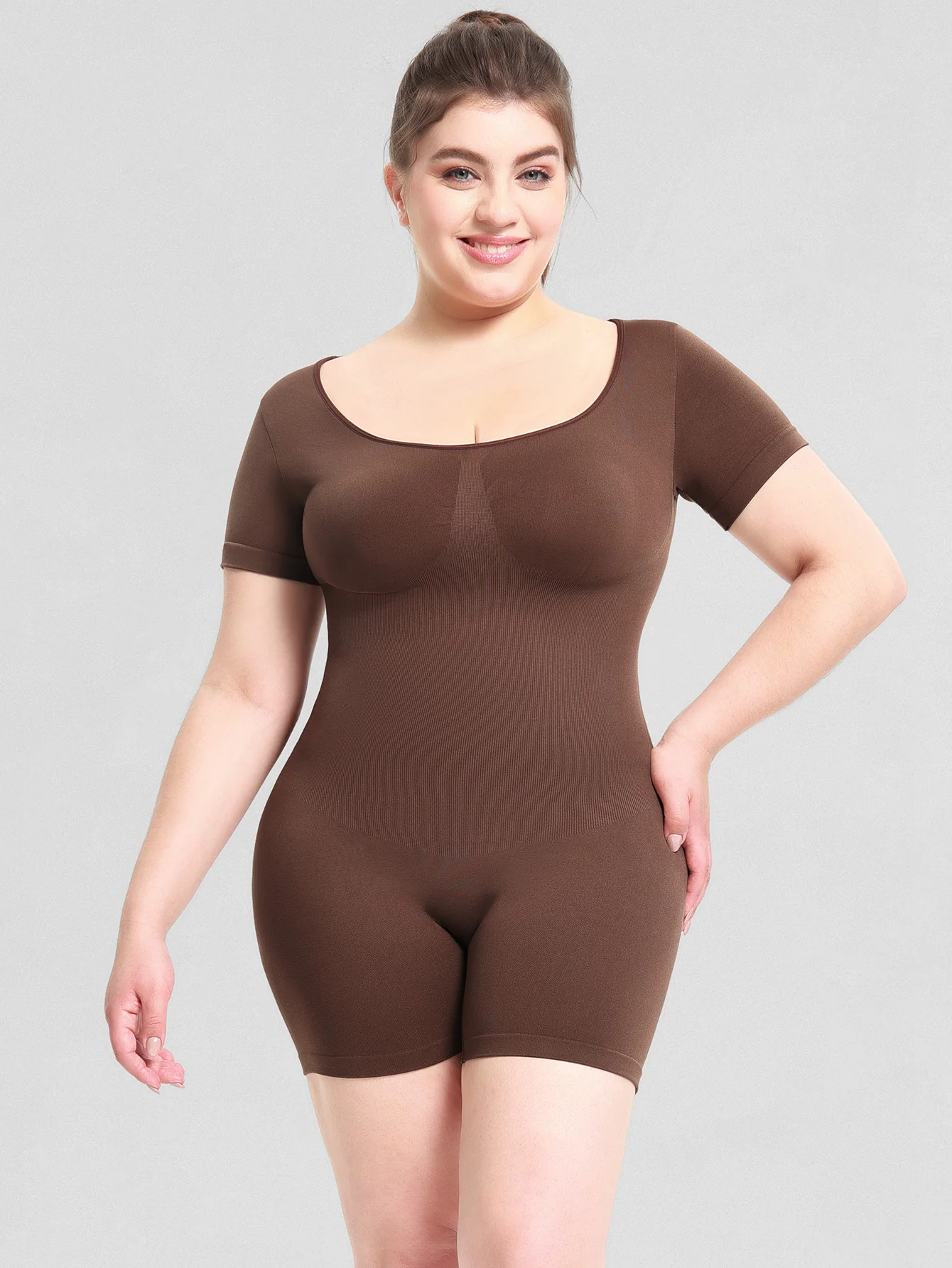 

Women's Shapewear Bodysuit Tummy Control Body Shaper Seamless Sculpting Snatched Waist Body Suit