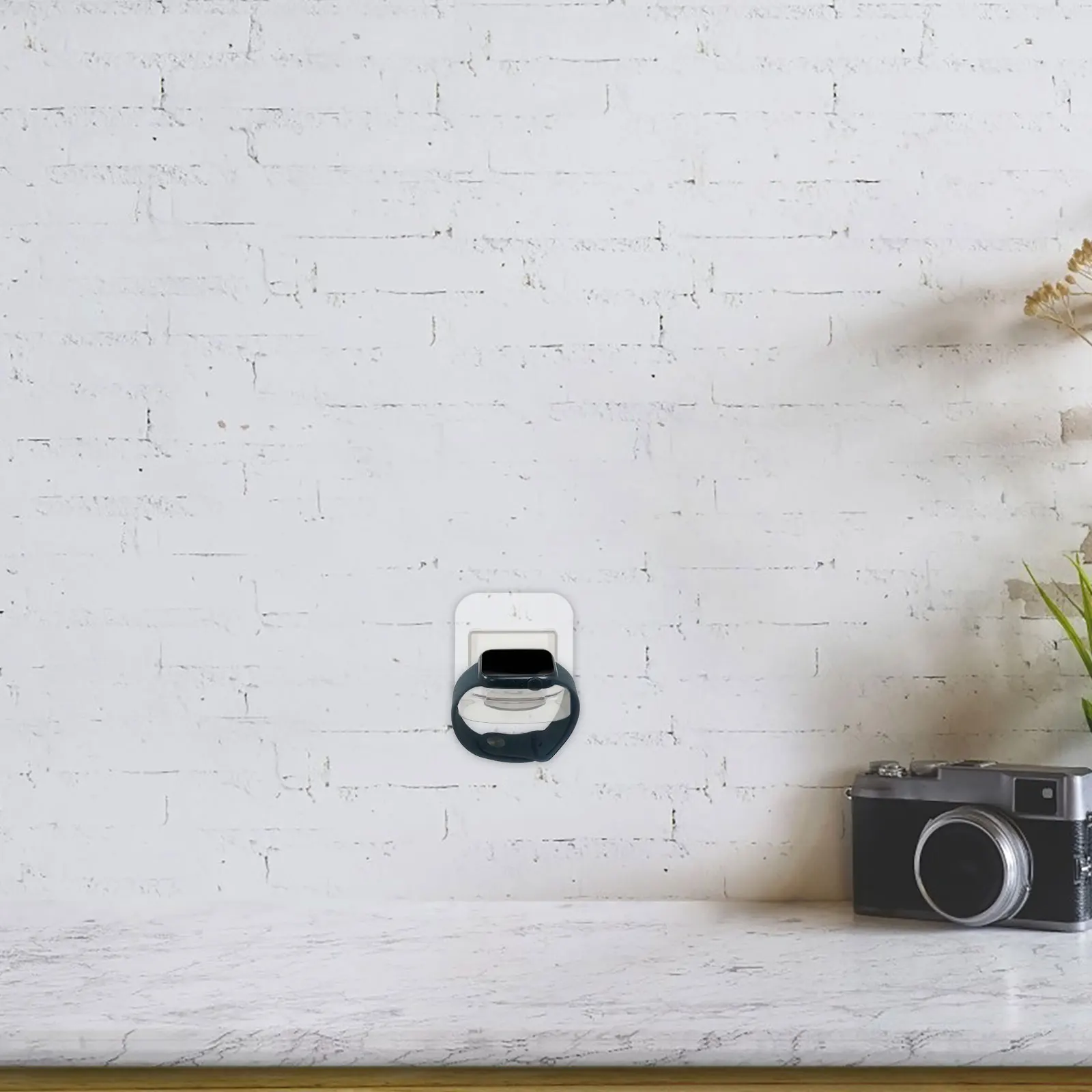 

1 set Charging Rack Wall Mounted Watch Storage Hanging Base Abs Mount Bracket Smartwatch Stand SpaceSaving Nodrill