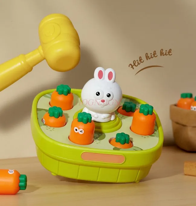 Brinquedos infantis de groundhog para bebês e crianças pequenas de 1 a 2 anos, educação infantil, brinquedos de batida e descompressão