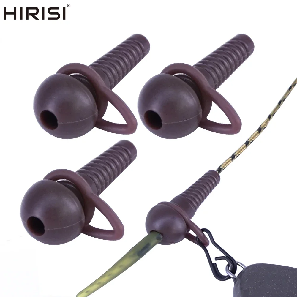 Hirisi 20pcs Hirisi Carp Fishing Rubber Lead Clips With Run Rig Rings Carp Fishing Accessories