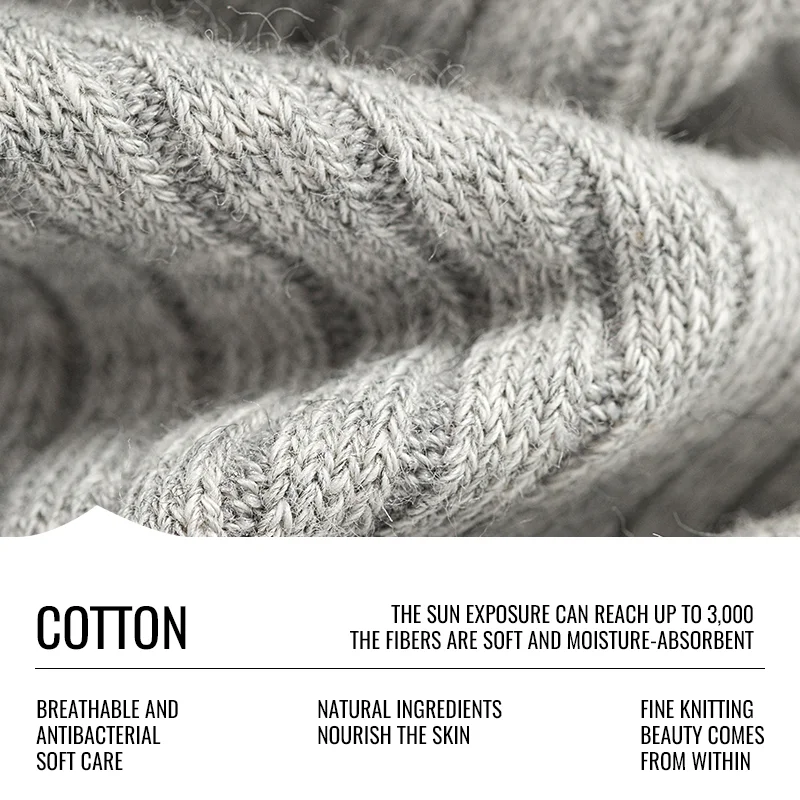 MiiOW Long Staple Cotton Socks Winter Men Teens Athletic School Sports Socks Long Crew Sock Moisture Wicking Anti Odor Warm Sock - Image 3