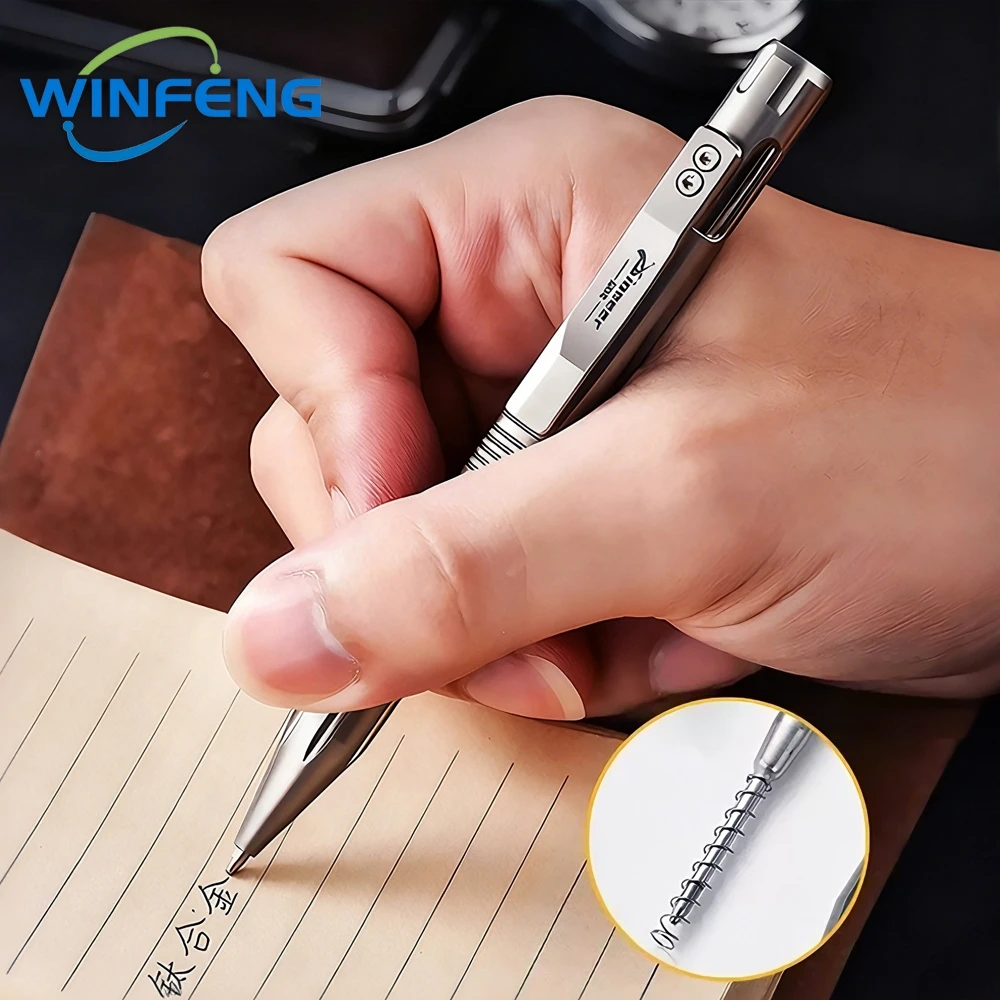 Titanium Alloy Tactical Pen Business Signature Gel Pen Self-defense Personal Security Equipment Emergency Grass Breaker