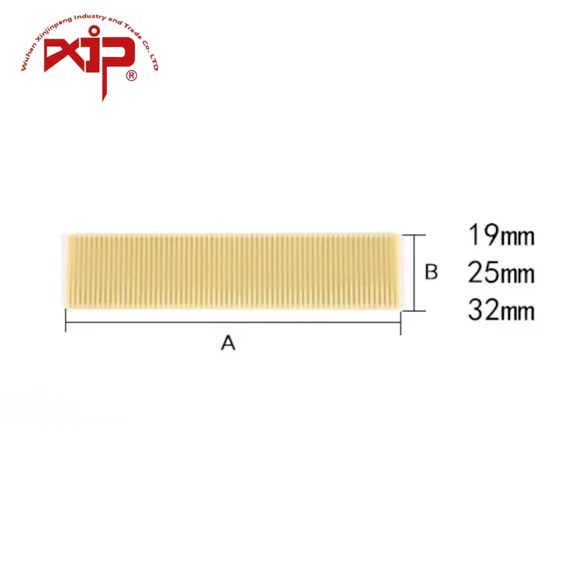 Brad Nails Polymer Deractive Straight F Series Plastic Composite Finishing Nails 25mm for Wood Furtuniture and Upholestry