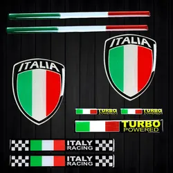 2pcs THIN Italy Flag Sticker Badge Emblem Decoration Italian Bike Motorcycle Stickers for Benelli Ducati Vespa Piaggio Aprilia