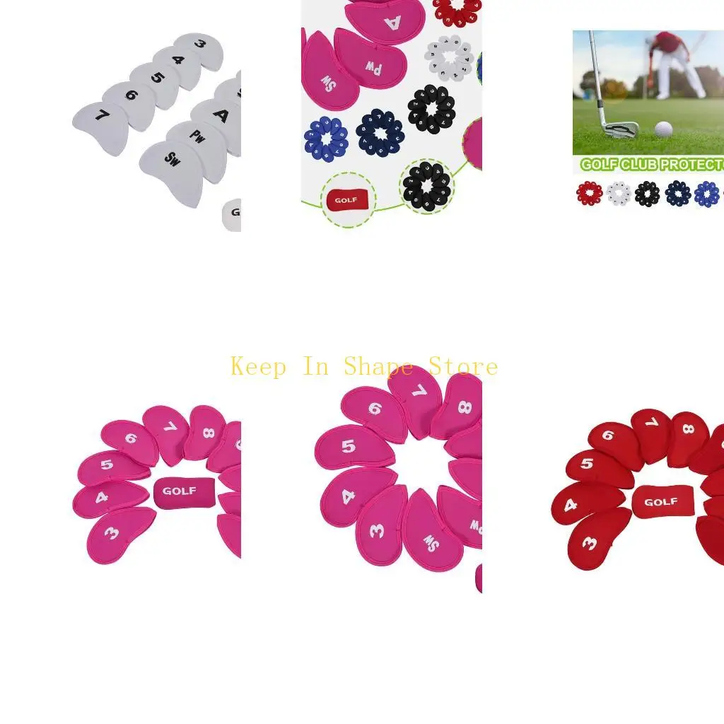 

U1JC Golfs Club Head Cover for Men Women Golfs Driver Golfs Club Cover Iron Headcover