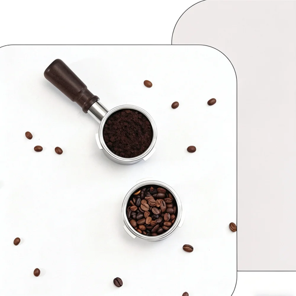 Espresso Portafilter Solid Wood Handle Replacement M10 Thread Compatible With For Coffee Maker Durable Walnut Grip Tool