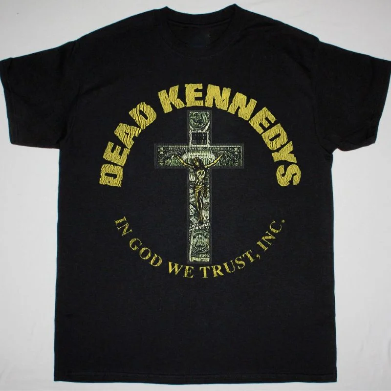 DEAD KENNEDYS IN GOD WE TRUS T-Shirt Short Sleeve Black Men Size S to 5XL BE622