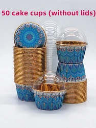 50pcs Baking Cups , disposable cupcake cups, heat-resistant paper cupcake, baking tool, perfect for wedding and Birthday party
