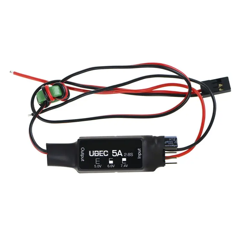 ABJN-UBEC 5A V2 Air High Voltage Regulator Module 2-8S 5V 6V 7.4V 5A Adjustable BEC For Crawler