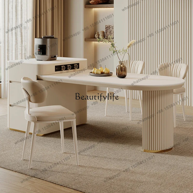 

56parts and accessories*Island table integrated household retractable French cream wind semi-circular