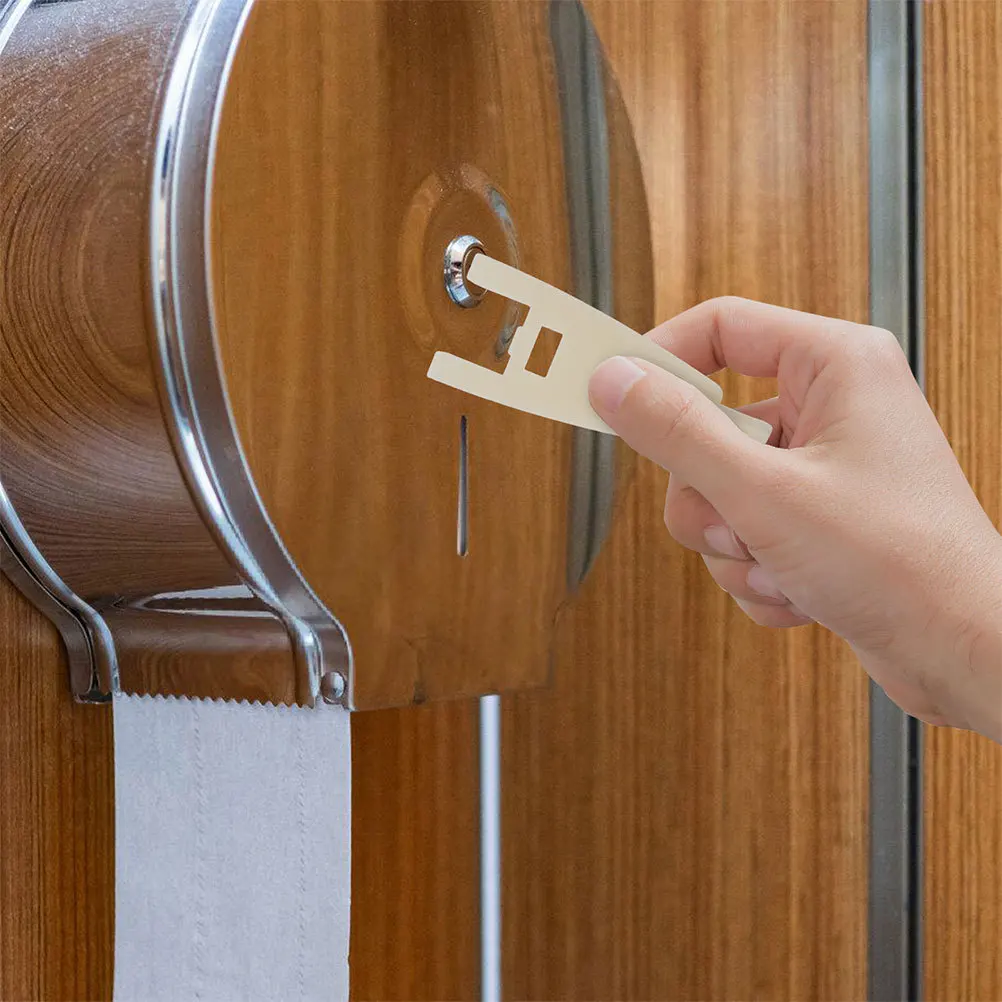 

2pcs Plastic Key For Tissue Dispenser Paper Towel Dispenser Keys Replacement Toilet Paper Holder Accessory Universal Fit